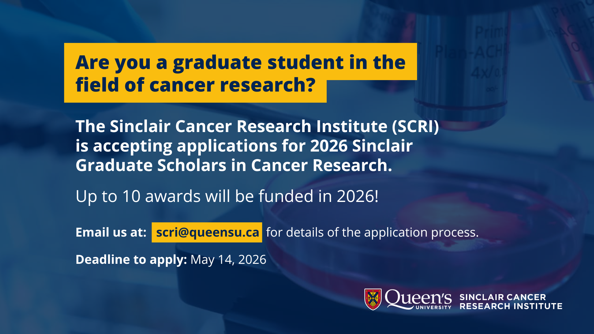 Grad Scholars 2026 SCRI