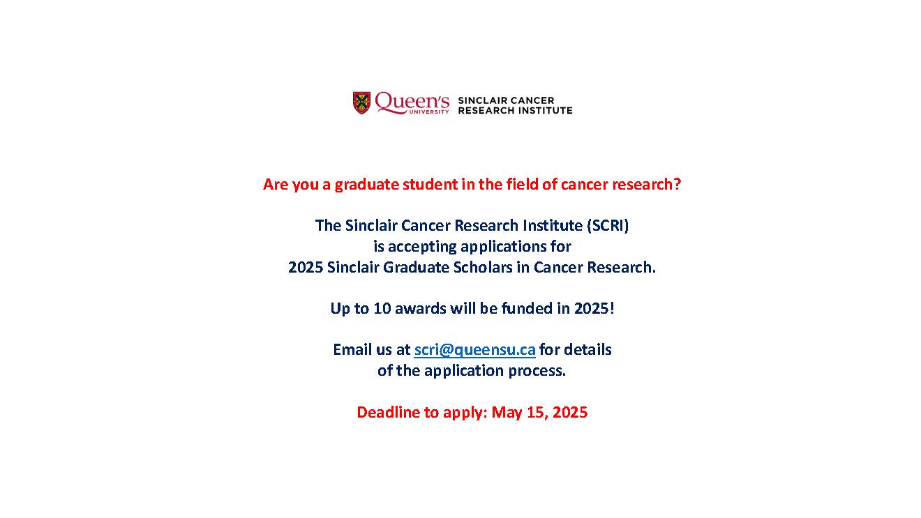 Sinclair Graduate Scholars in Cancer Research